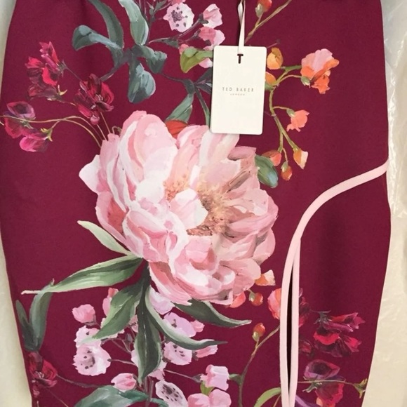 Ted Baker Kalena Serenity Side Slit Pencil Skirt - Picture 8 of 8